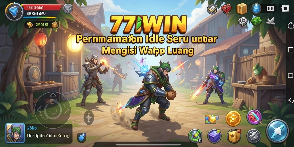 Tampilan gameplay menarik dari 77WIN dengan fitur Idle yang unik.