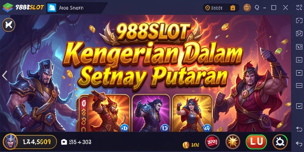Screenshot gameplay 988SLOT dengan atmosfer horor yang mencekam.