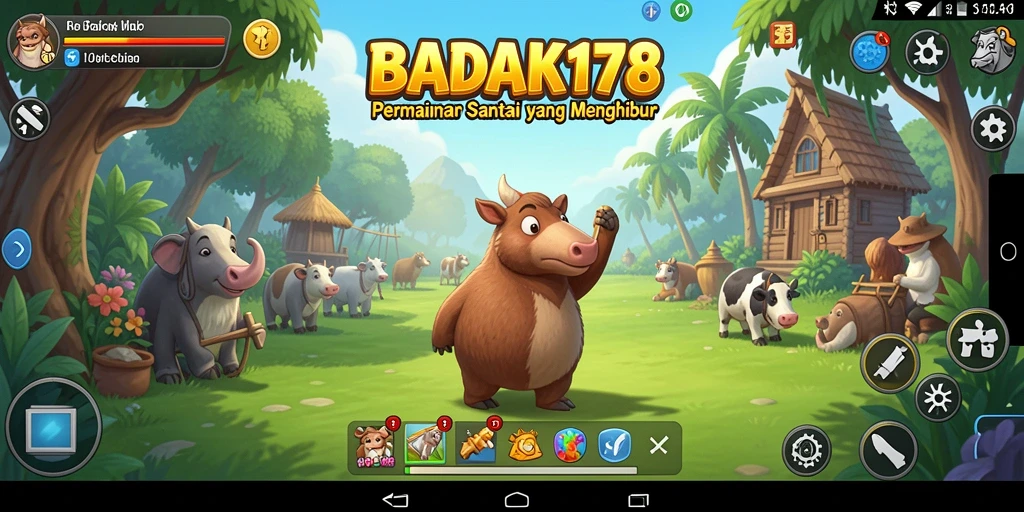 Tampilan gameplay seru dari BADAK178 saat dimainkan.