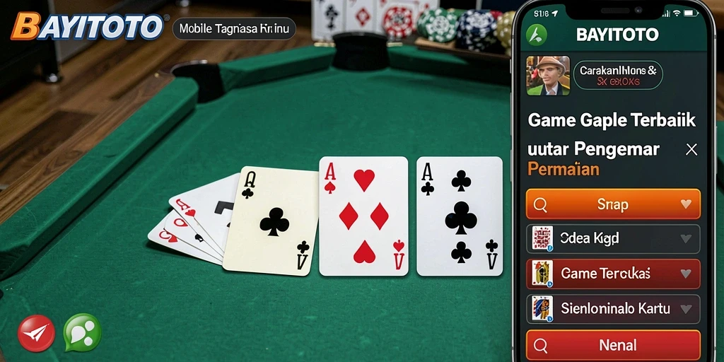 Tampilan gameplay Gaple yang seru di BAYITOTO.