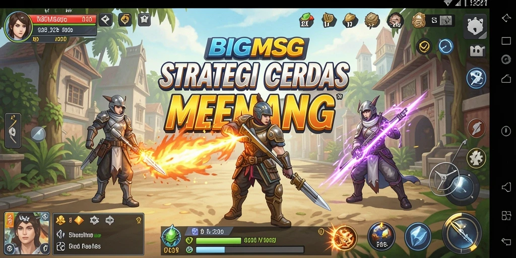 Screenshot gameplay BIGMSG dengan strategi yang menegangkan.