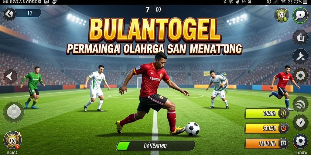 Tampilan seru gameplay BULANTOGEL yang penuh aksi olahraga.