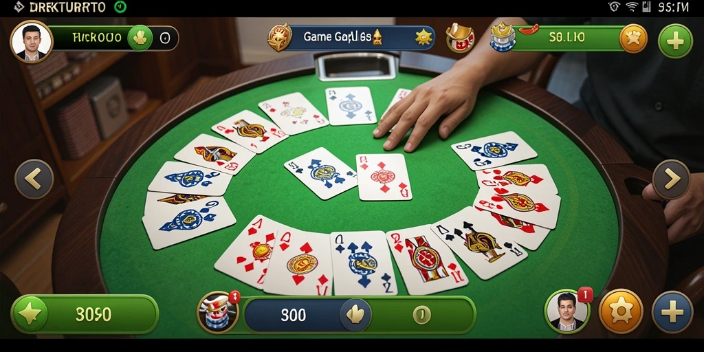 Tampilan gameplay Gaple yang mengasyikkan dan interaktif.