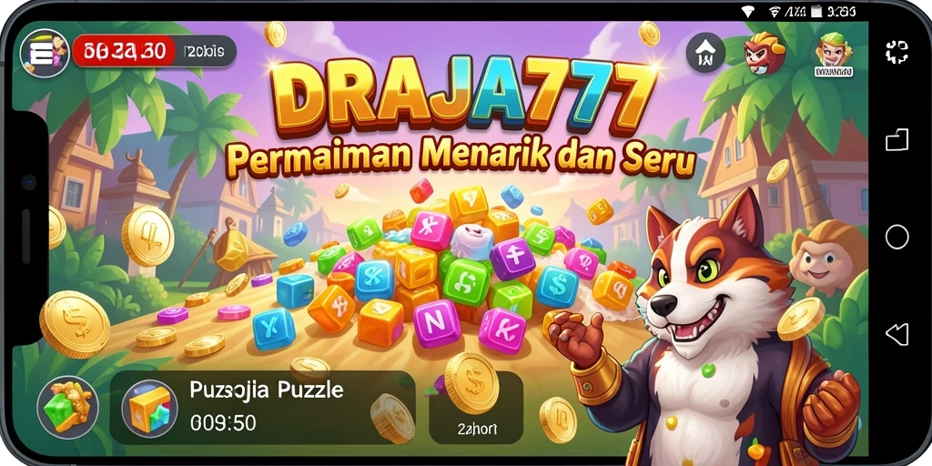 Tampilan screenshot DRAJA777 yang menampilkan gameplay Puzzle yang menarik.