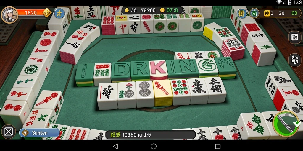 Tampilan utama gameplay Mahjong dari IDRKING yang seru dan menantang.
