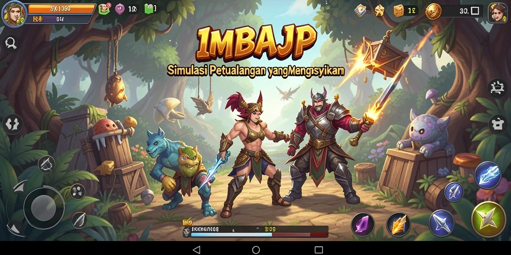 Tampilan gameplay menarik dari IMBAJP dengan grafis memukau.