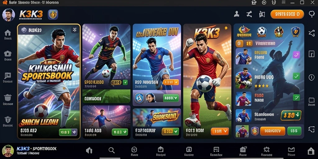 Tampilan gameplay K3K3 yang menarik dan interaktif.