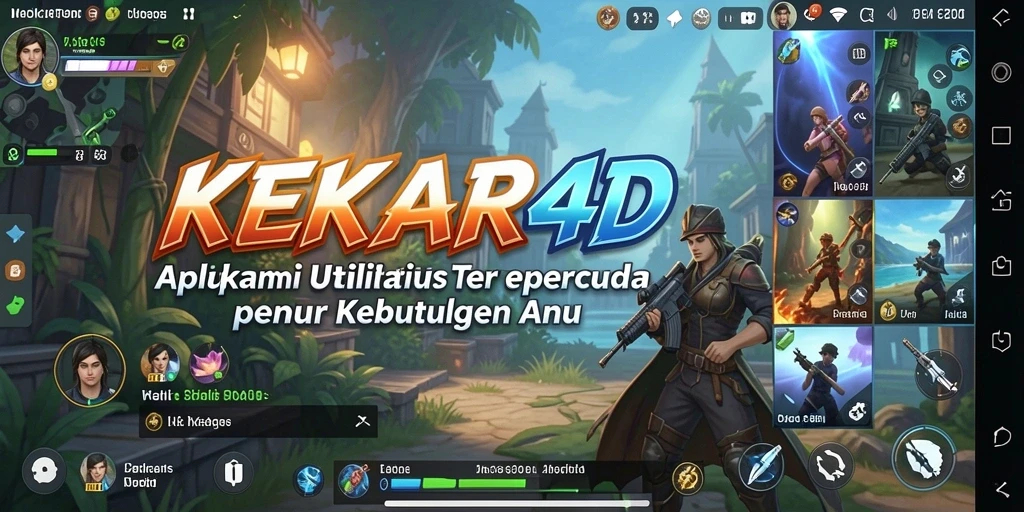 Tampilan antarmuka user-friendly dari KEKAR4D dalam aplikasi Utility.