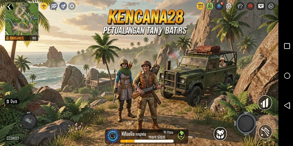 Gameplay KENCANA28 yang menampilkan petualangan dalam dunia terbuka.