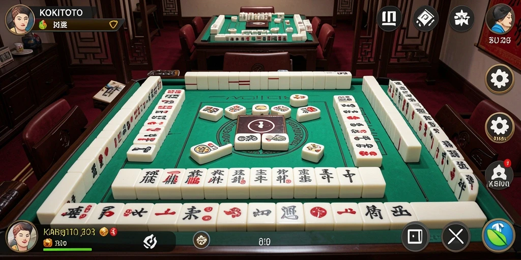 Tampilan gameplay KOKITOTO yang penuh warna.
