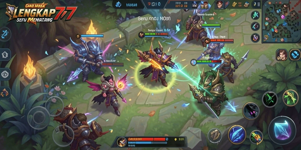 Gameplay seru di arena LENGKAP777 dengan karakter unik.