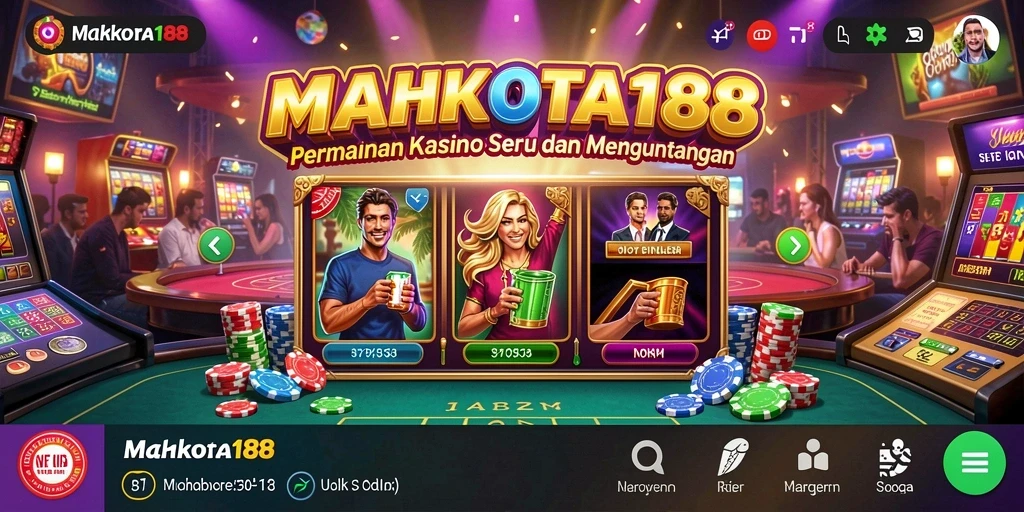 Tampilan menarik dari gameplay MAHKOTA188 yang menggugah selera.