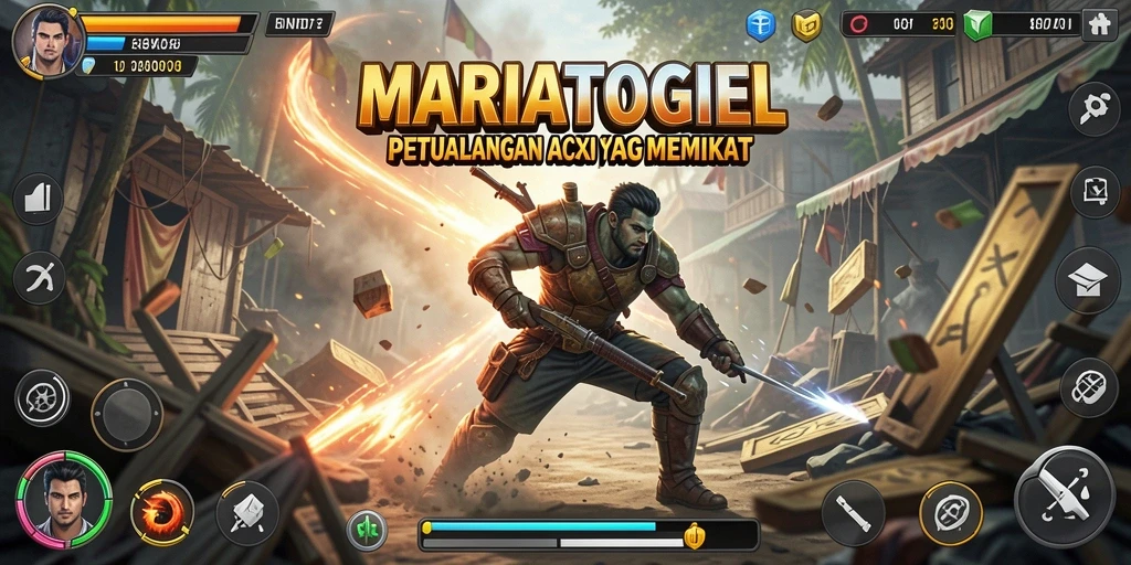 Screenshot gameplay MARIATOGEL yang menampilkan aksi mendebarkan.