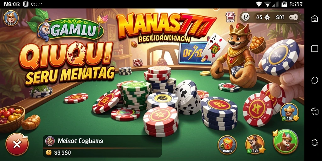 Tampilan gameplay menarik dari NANAS777 di kategori QiuQiu.