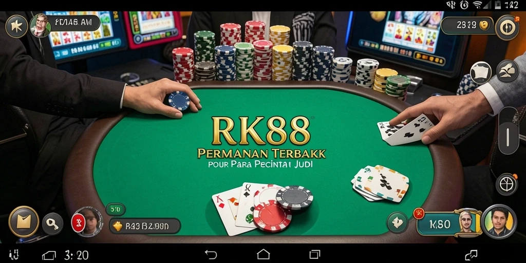 Gameplay seru dalam aplikasi RK88 poker yang menantang.