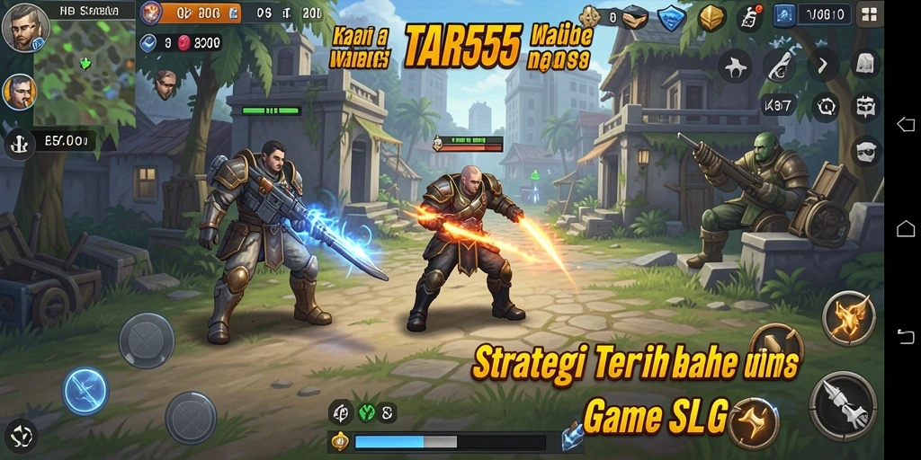 Screenshot dari gameplay menampilkan pertempuran strategis yang seru.