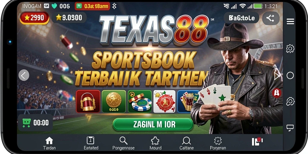 Screenshot TEXAS88 menampilkan gameplay taruhan yang seru dan interaktif.