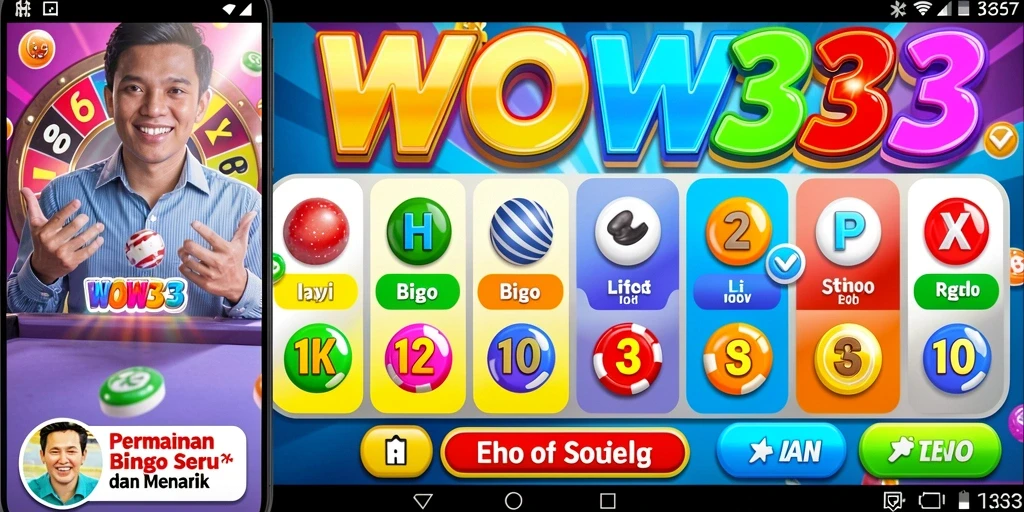 Tampilan gameplay menarik dari WOW33 dalam permainan Bingo.